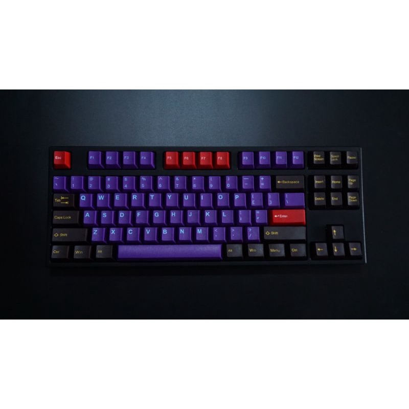 Tai-hao Cubic Keycap คีย์แคปสำหรับ Mechanical Keyboard สีม่วง-แดง ...