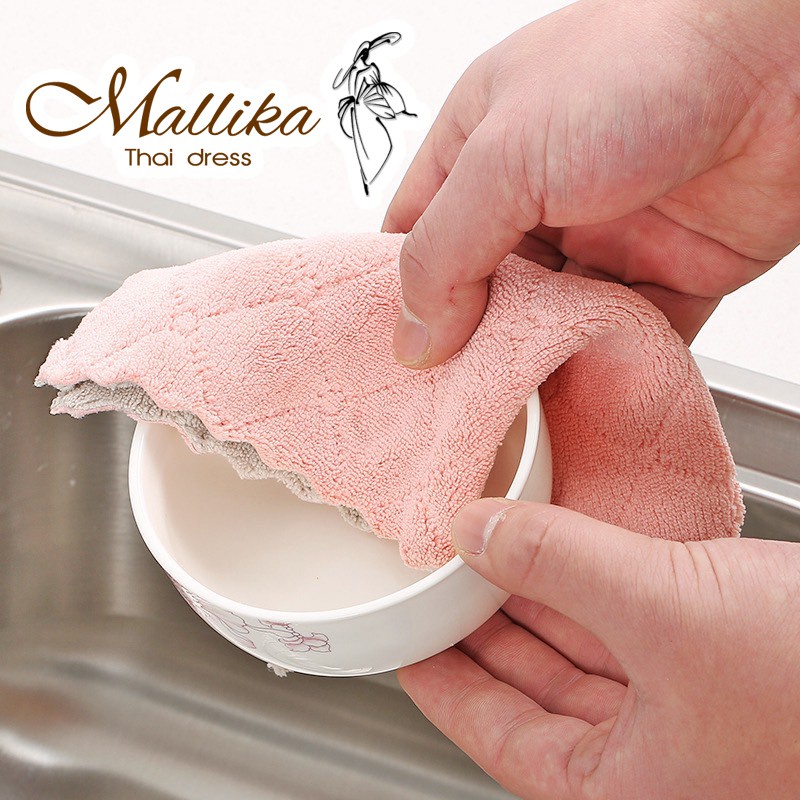 ผ้าขี้ริ้ว เช็ดโต๊ะ ผ้าอเนกประสงค์  Mallika Thaidress