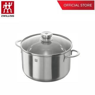 ZWILLING หม้อสต๊อกสแตนเลสสตีล รุ่น Twin Nova 6 ลิตร สีเงิน N40104247