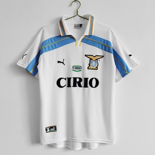 99-00 Lazio Centenary Home เสื้อฟุตบอลย้อนยุค Football