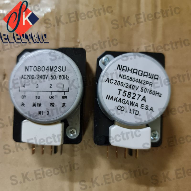 ไทม์เมอร์ตู้เย็น นาฬิกาตู้เย็นND0804M2PR  NT0804M2SU  NAKAGAWA