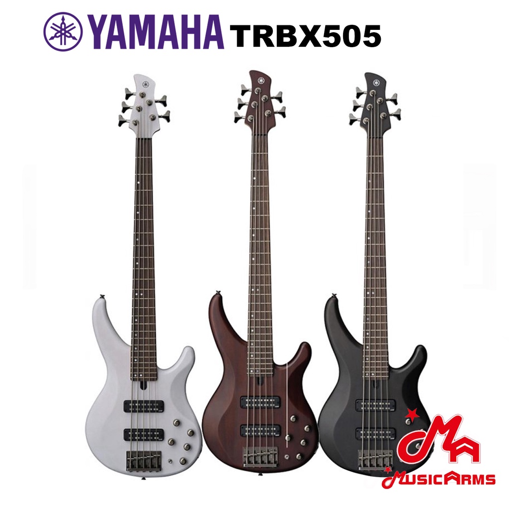 Yamaha TRBX505 กีตาร์เบสไฟฟ้า 5 สาย TRBX-505 Bass + รับประกันศูนย์ Music Arms