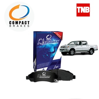 Compact Duramax เบรกกระทิง ผ้าเบรคหน้า Toyota Vigo 2wd ตัวสูง 4wd ปี 2004-2008 โตโยต้า วีโก้