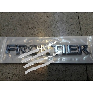 พลาสติกชุบโครเมี่ยม คำว่า FRONTIER ขนาด 2x17 ซม.