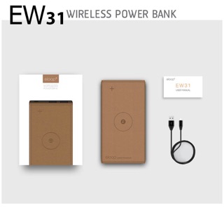 Power bank Eloop EW31 ของแท้100% ชาร์จไร้สาย Power bank Wireless 10000mAh