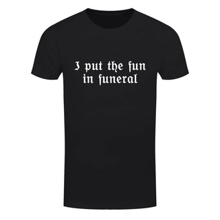 [S-5XL] เสื้อยืด ทรงสลิมฟิต พิมพ์ลาย Good Store I Put The Fun In Funeral สําหรับผู้ชาย