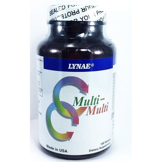 LYNAE Multi-Multi Vitamin USA ไลเน่ มัลติวิตามินรวม ป้องกันการขาดวิตามินและเกลือแร่ ลดอาการอ่อนเพลีย บำรุงสมองและสายตา