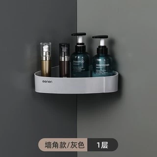 ECOCO ชั้นวางของในห้องน้ำ (ไม่มีราวเหล็กแขวน)ไม่ต้องเจาะ มี2สีให้เลือก SX-166