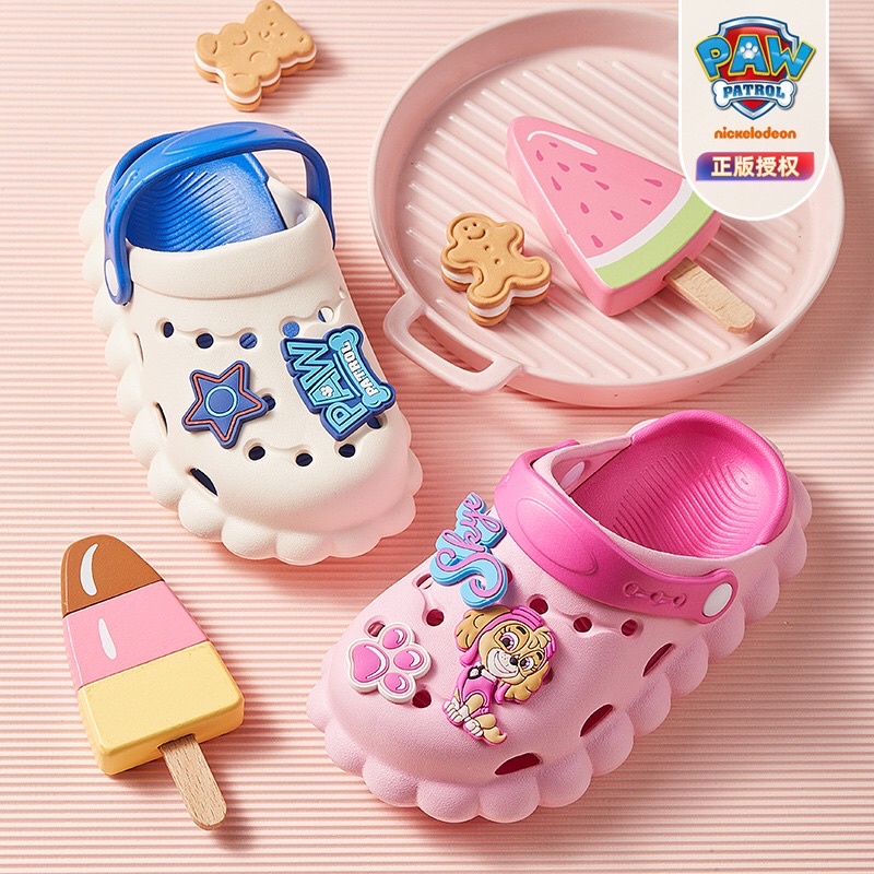 พร้อมส่งในไทย รองเท้าแตะ รัดส้น ลาย Paw Patrol มีรู ร้องเท้าเด็ก ร้องเท้าเด็กหัวโต นุ่ม น่ารัก สำหรับ1.5-4ขวบ วัสดุ EVA