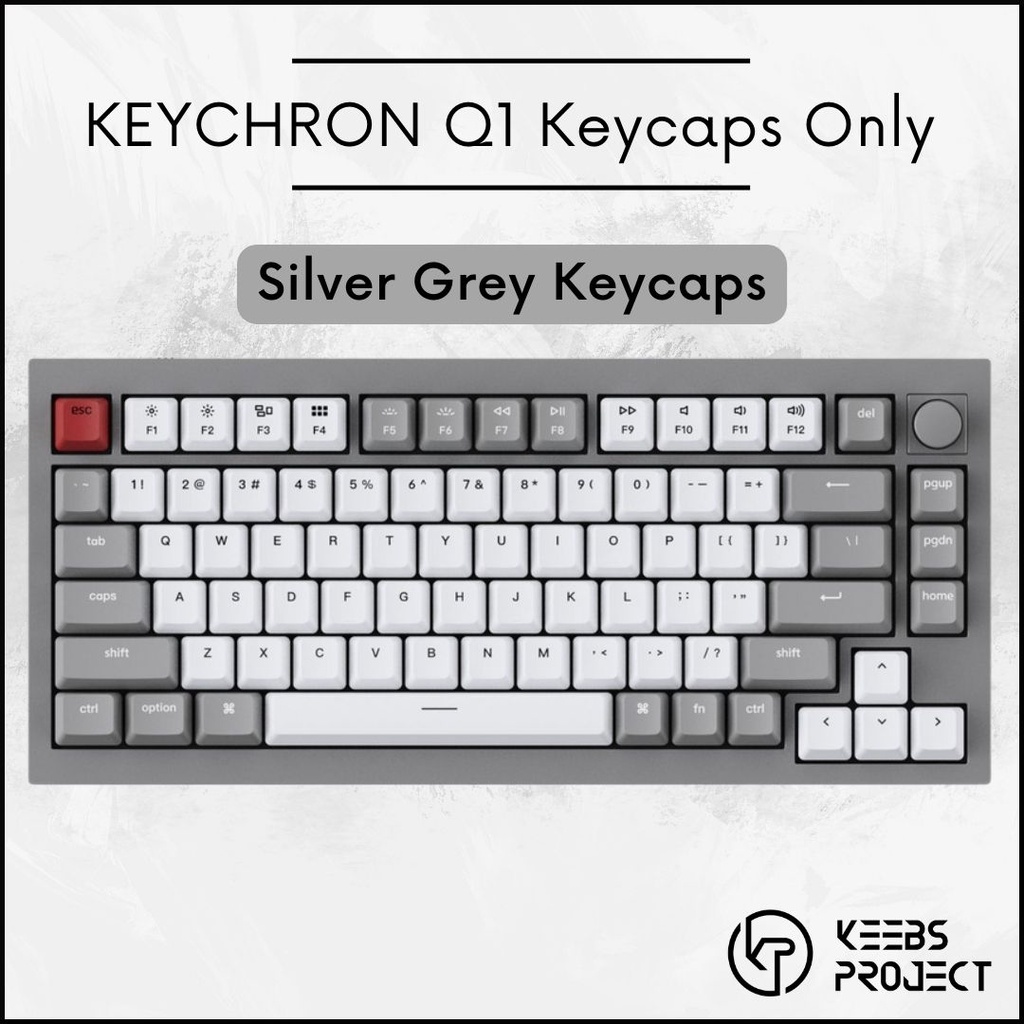 Keychron Q1 ปุ่มกดคีย์บอร์ด สีเงิน สําหรับ Keychrone Q1