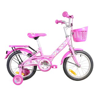 รถสี่ล้อเด็ก LA HELLO KITTY SM 16 นิ้ว สีชมพู จักรยานเด็ก จักรยาน กีฬาและฟิตเนส KID BIKE LA HELLO KITTY SM 16" PINK