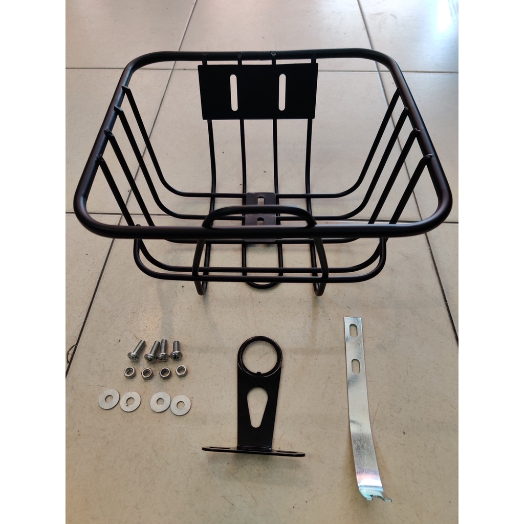 ตะกร้าจักรยาน ตะกร้า จักรยานเด็ก ตะกร้าหน้าจักรยาน ครบชุด อุปกรณ์พร้อมติดตั้ง - รูปที่ 2