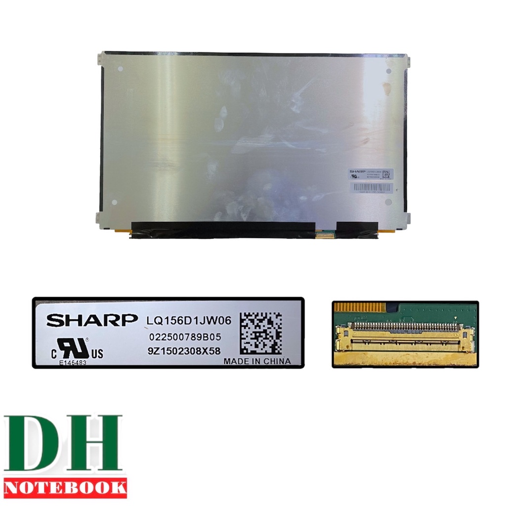จอโน๊ตบุ๊ค LED 15.6 SLIM 40 PIN FULL HD IPS UHD 4K หูข้าง SHARP 3480*2160 LQ156D1JW06  ขนาด 36ซม.