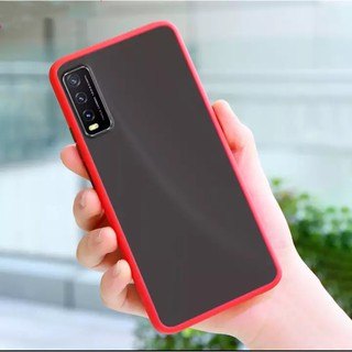 [ส่งจากไทย]Case Vivo Y20S เคสโทรศัพท์ วีโว่ เคสกันกระแทก ปุ่มสีผิวด้าน เคส VIVO Y20s