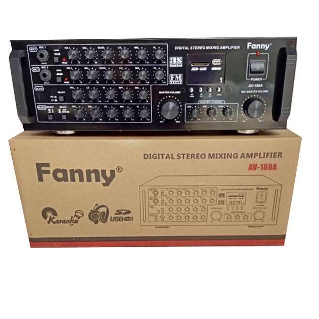 Fanny เพาเวอร์แอมป์ ขยายเสียง Power AMPlifier Bluetooth/USB/FM รุ่น AV-168A