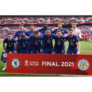 โปสเตอร์ Chelsea เชลซี FACup 2021 poster ฟุตบอล Football โปสเตอร์ฟุตบอล ตกแต่งผนัง รูปติดห้อง ของแต่งห้อง รูปแต่งห้อง