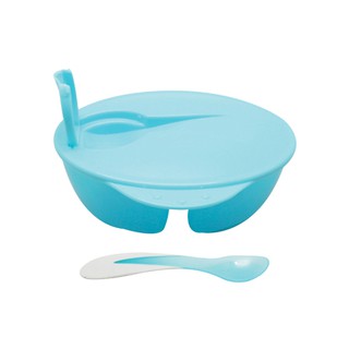 ชุดชามป้อนอาหารเด็ก Nanny ชุดชามแบ่งช่อง + ช้อน  Two Compartment Bowl with Spoon รุ่น N105-C