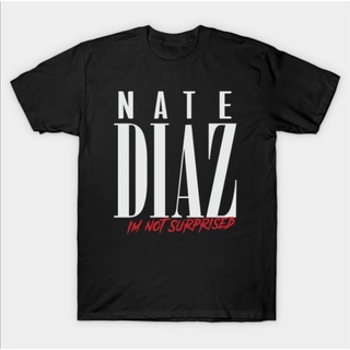 เสื้อยืดโอเวอร์ไซส์เสื้อยืด พิมพ์ลาย Nate Diaz Born Lion สไตล์สปอร์ต สําหรับผู้หญิงS-4XL