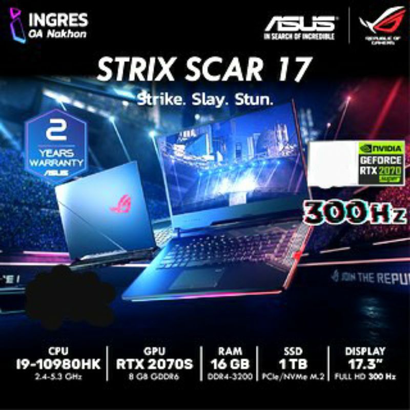 NoteBook Asus ROG Strix SCAR 17