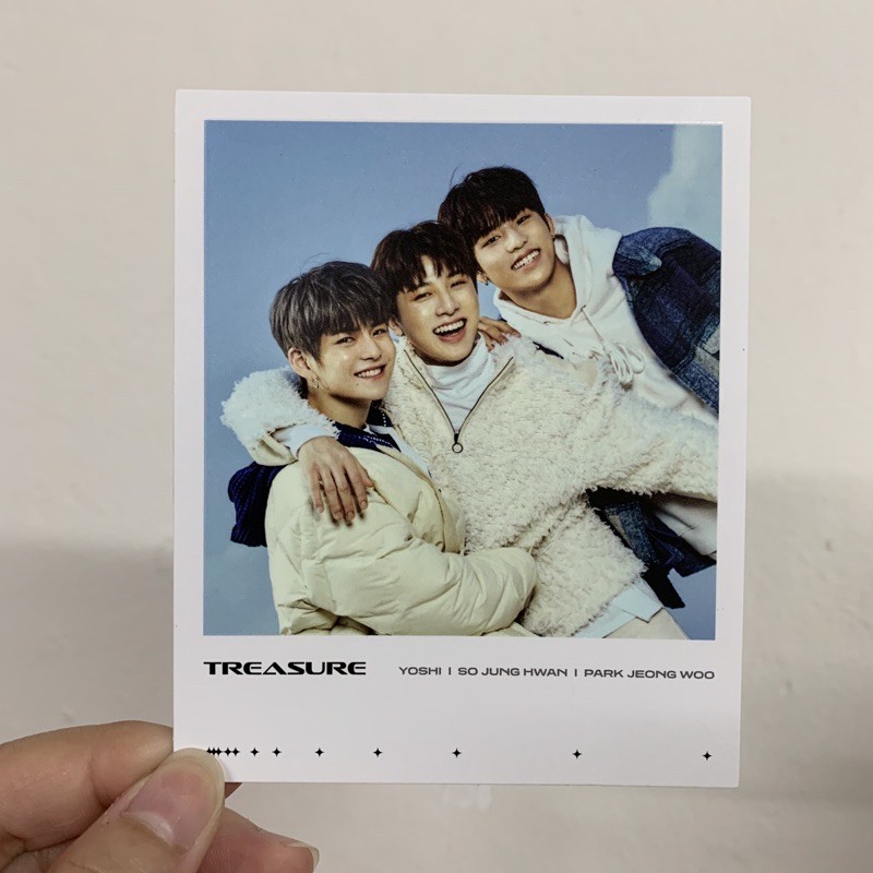 ส่งฟรี ขายแยก  ของในอัลบั้ม TREASURE EFFECT | โพลารอยด์ Polaroid โฮโลแกรม Holograms แฟ้ม File Folder มีเก็บเงินปลายทาง