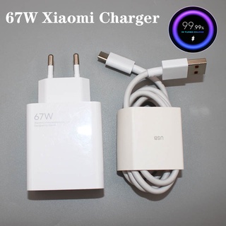 For Mi 11T 12x Redmi K40S Fast Charger 67W EU Turbo Charge Adapter For Xiaomi POCO X3 X4 11Ultra note10 Laptop  6A Typ00