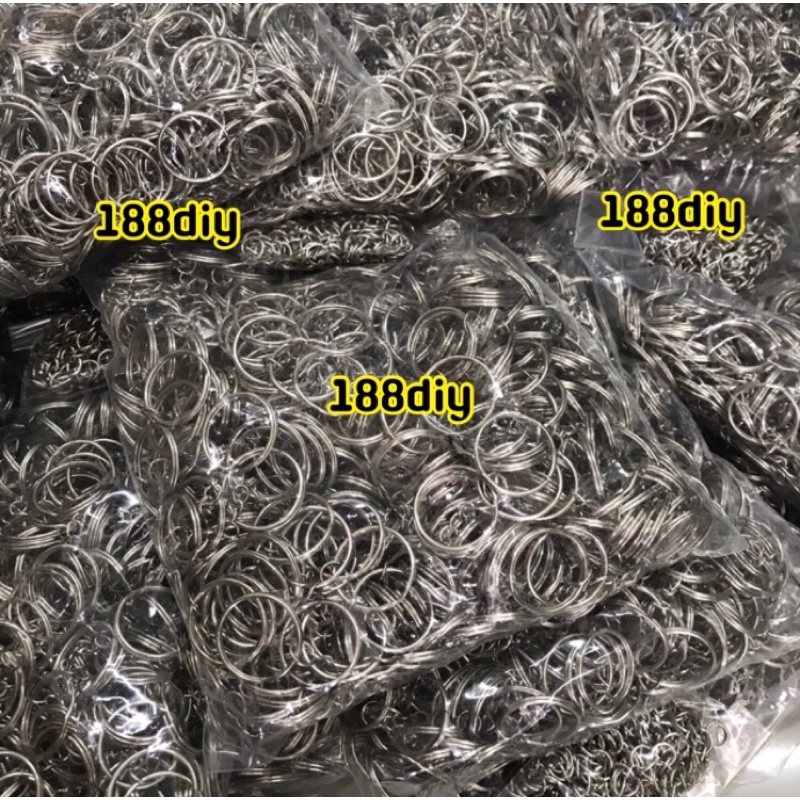 พวงกุญแจ25มิลแถมห่วงปลายกลม/1ถุง500ตัว