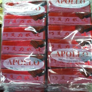 เวเฟอร์เคลือบชอคโกแลต  apollo