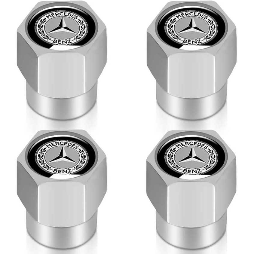 4 ชิ้น Mercedes-Benz ก้านวาล์วเหมาะสําหรับ Mercedes-Benz CESM CLK GL AB AMG GLS GLE AMG Series ยางวาล์ว stem Caps อุปกรณ์เสริม - รูปที่ 3