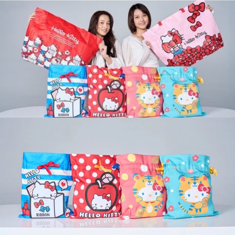 Sanrio Taiwan 7-ELEVEN Tiger 2022 Series Hello Kitty Lucky Bag Tote Bag Set ไต้หวัน台7-11🇹🇼ซีรีส์อัลล