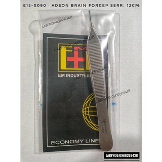 E12-0090  ADSON BRAIN FORCEP SERR. 12CM ปากคีบขนาดเล็ก ปากคีบ