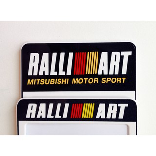 กรอบป้ายทะเบียนกันน้ำ ลาย RallyArt