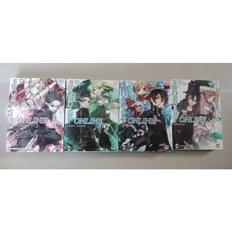 Sword Art Online light novel เล่ม1-4 มือสอง สภาพดี