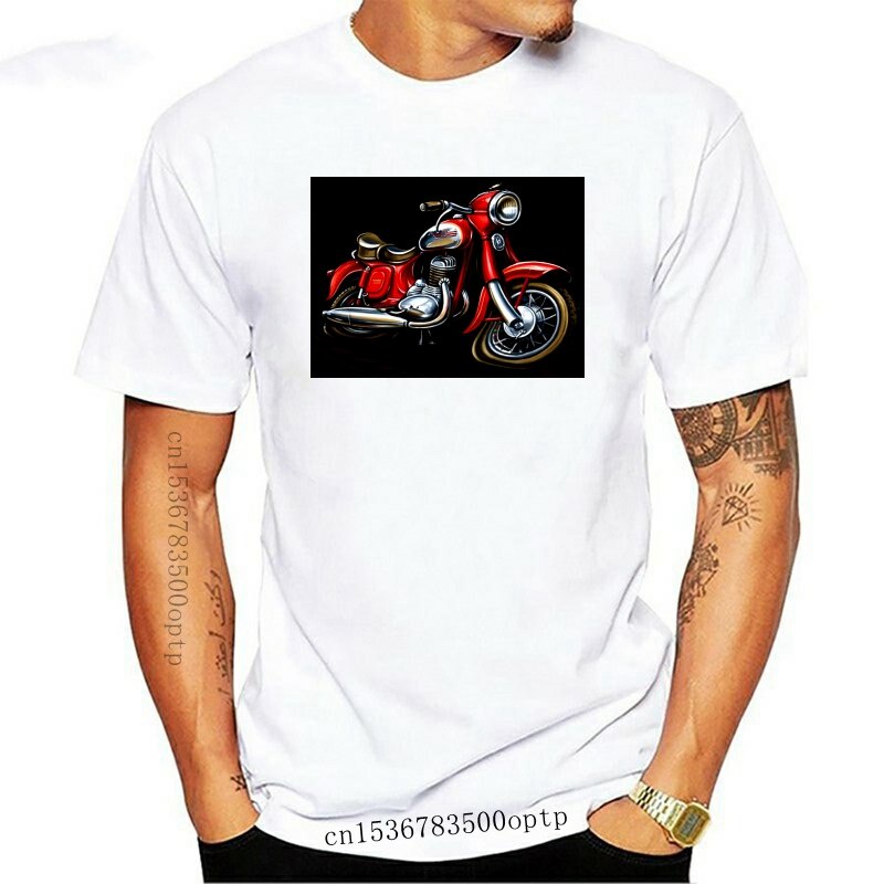 คอตต้อนคอกลมขายดี เสื้อยืดลําลอง แขนสั้น พิมพ์ลาย Jawa Motorcycle S - Xx Czech Ddr Germany Motorrad 