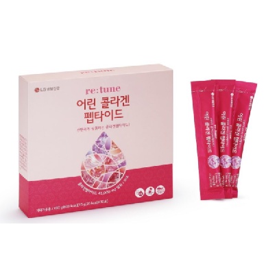 Retune Collagen peptide คอลลาเจนปลา+น้ำทับทิม คอลลาเจนเปปไทด์ 45,000mg ชนิดเยลลี่ทานง่าย สุขภาพดีทั้งตัวและผิวรสน้ำทับ