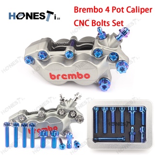 Honesti22 Gr5 Titanium alloy Brembo 4Pot caliper cnc bolts.