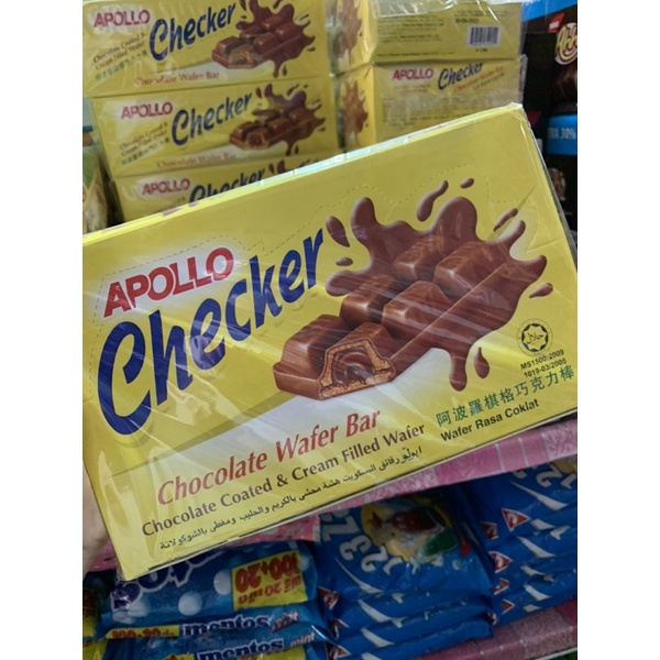 Apollo checker แครกเกอร์อพอลโล เคลือบช็อคโกเล็ต