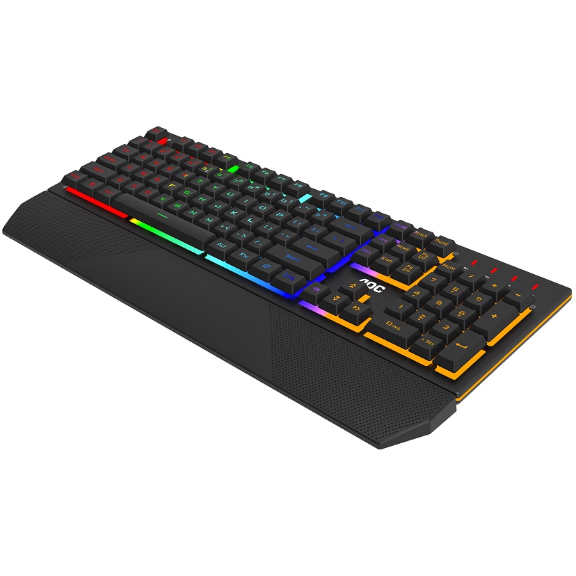 ซื้อคู่ถูกกว่า!!! ...KEYBOARD (คีบอร์ด) AOC GK200 GAMING KEYBOARD (LED สีรุ้ง) ประกัน 2 ปี ของแท้ ประกันศูนย์