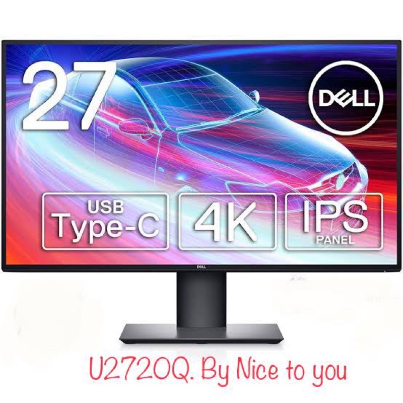 Dell UltraSharp U2720Q 4K  27" USB-C :  ประกัน  3 ปี Dell Thailand on-site service (Monitor )