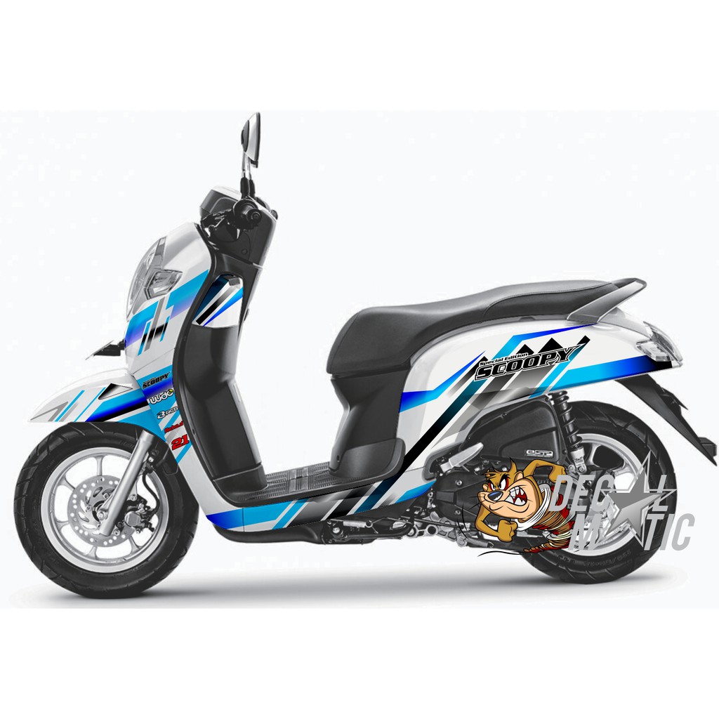 สติ๊กเกอร์รูปลอกเต็มตัวสําหรับ Honda Scoopy FI NEW ESP SPORTY - STYLISH Fashion Prestige - 2025 กราฟ