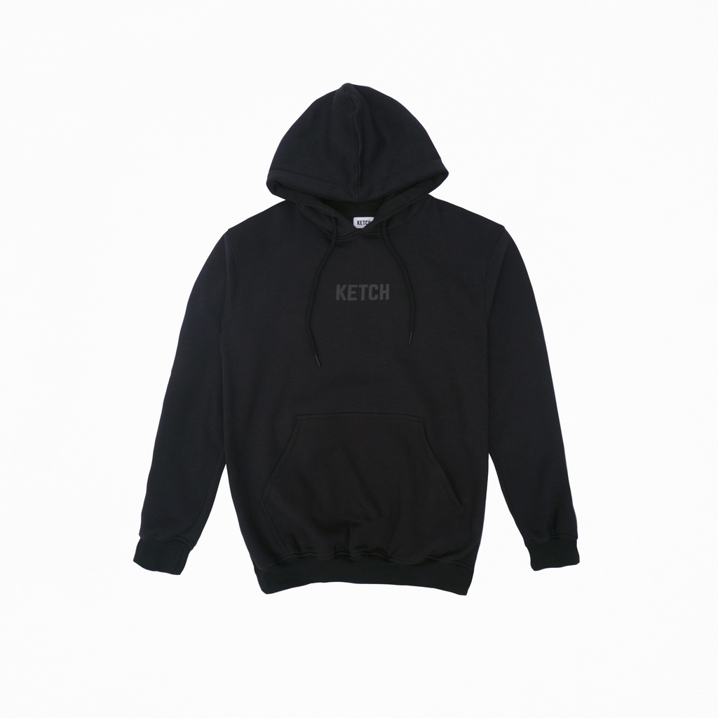 H004 KETCH SIGNATURE HOODIE สีดํา