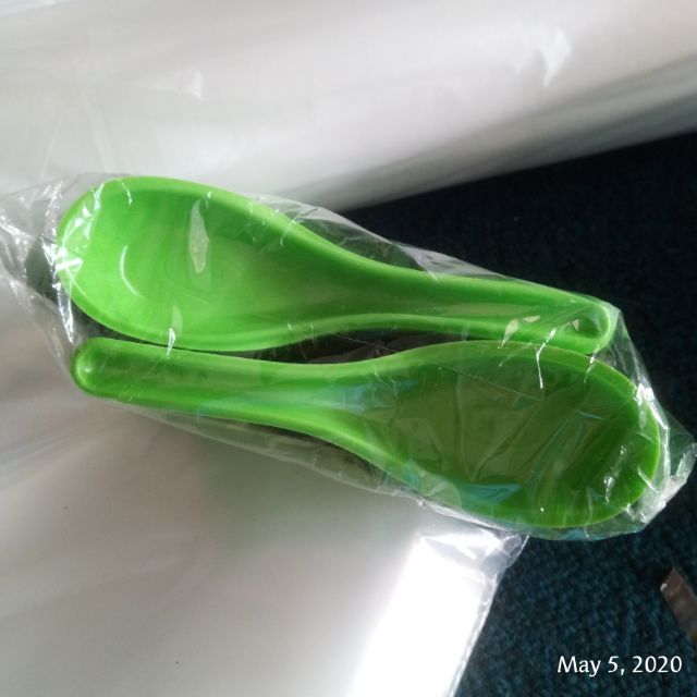 ช้อนพลาสติกเซี่ยงไฮ้ / Sudu Plastik Cendol Kuah Sagu Gula Melaka (80 ชิ้น/ซอง)