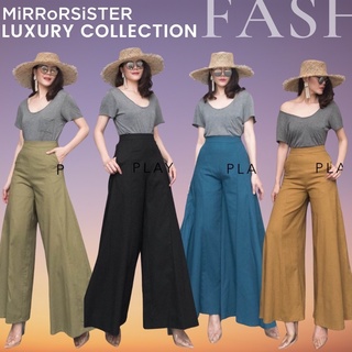 MiRRoRSiSTER’s MiiTR MaXi TRoUSER #00221.1 กางเกงขายาว กางเกงขาบาน กางเกงลินิน กางเกงทรงสวย กางเกง