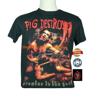 เสื้อวง Pig Destroyer เสื้อไซส์ยุโรป พิก ดีสทรอเยอร์ PTA1099 เสื้อวงร็อค เมทัล สากล