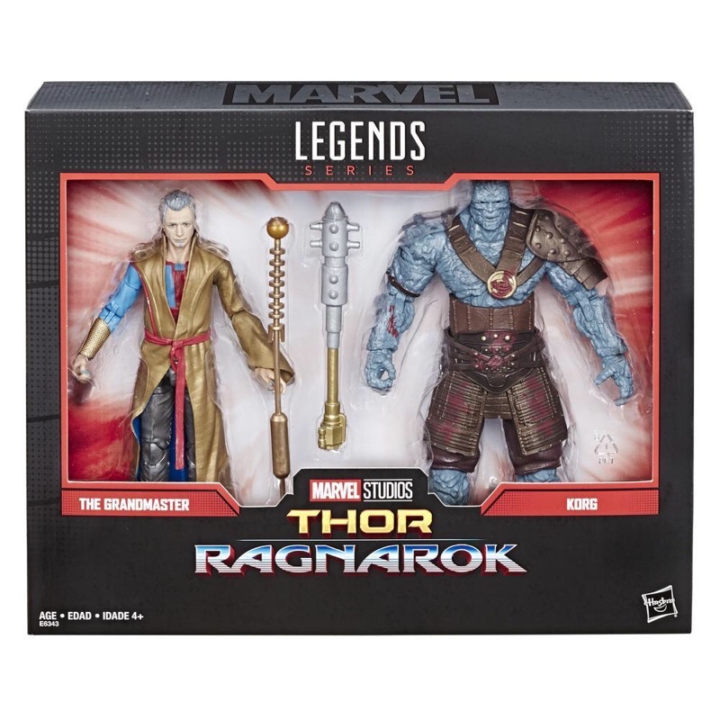 The Grandmaster and Korg Thor Ragnarok Marvel Legends Hasbro action figure 1/12
