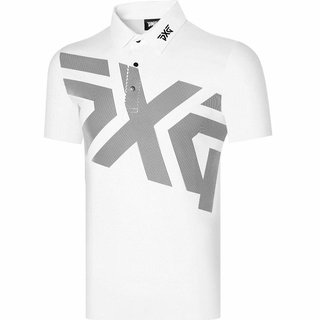 Pxg เสื้อยืดแขนสั้น ผ้าเจอร์ซีย์ แบบแห้งเร็ว ระบายอากาศได้ดี เหมาะกับฤดูร้อน สําหรับผู้ชาย เล่นกีฬากอล์ฟ