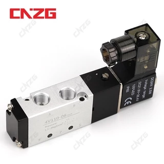 วาล์วอากาศโซลินอยด์นิวเมติก 4V110-06 5 ทาง 2 ตําแหน่ง 1/8 นิ้ว BSPT AC220V AC110V DC24V DC12V