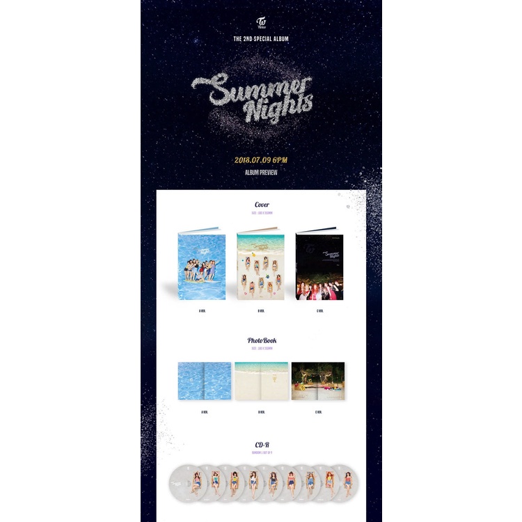 Twice 2nd Special Album Summer Nights Gbum Shopee Thailand