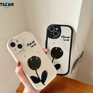 เคสซิลิโคนนิ่ม ลายดอกทิวลิป สําหรับ Redmi Note 12 11 10 Pro 11S 10S 12C 10A 10C 10 9A 9C K50 Ultra K40 Pro