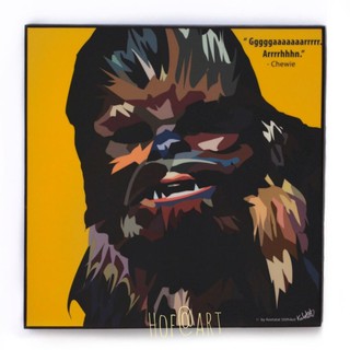 Chewbacca #2 ชิวแบคก้า Chewie Star Wars สตาร์วอร์ส รูปภาพ​ติด​ผนัง​ pop art แต่งบ้าน ของขวัญ กรอบรูป​ โปสเตอร์