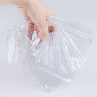 ถุงซิปล็อค พลาสติก PVC ใส แบบนิ่ม หนา กันแตก สําหรับใส่เครื่องประดับ ของใช้จิปาถะ 50 ชิ้น